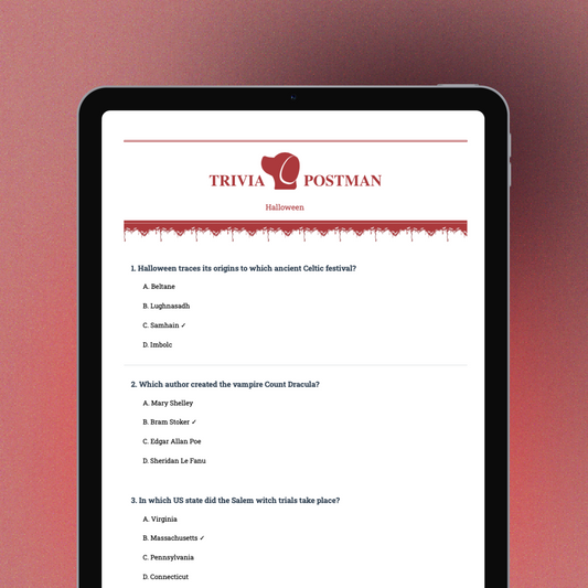 Halloween General Knowledge Trivia (Volume 01) - 40 questions