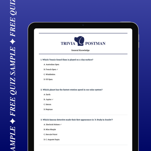 Free General Knowledge Quiz Sample